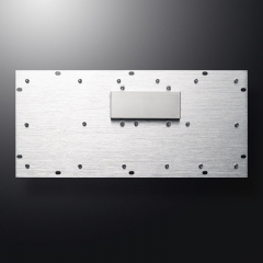86 Keys Ruggedized Waterproof Mini Stainless Steel Compact Metal Industrial Keyboard For Kiosks CNC Machine