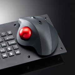 Industrial Keyboard With Ergonomic Trackball