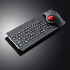 Industrial Keyboard With Ergonomic Trackball