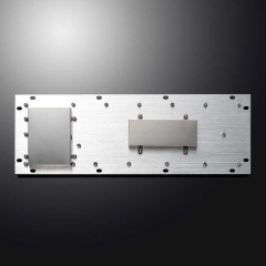 Interfaz USB, montaje en Panel trasero, teclado Industrial de acero inoxidable Braille de Metal con panel táctil para quiosco de autoservicio