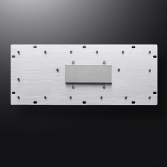 65 Keys Vandal Proof Panel Mount Industrial Stainless Steel Metallic Keyboard In Black With F1-F12 For Self-Service Kiosk