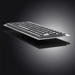 Teclado de metal Aço inoxidável Vândalo - Prova de montagem em painel Industrial Mini teclado Teclado metálico Teclas para PC