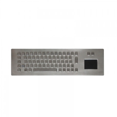 Embedded IP65 Waterproof Stainless Steel Rugged Industrial Keyboard With Touchpad Suit For Information Kiosk