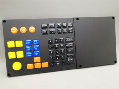 Customized Industrial Silicone Metal Keyboard, Black Desktop Industrial Control Keyboard, Equipment Console Keyboard