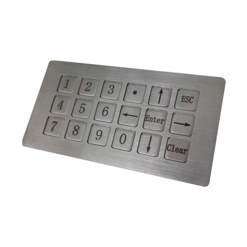 Clavier de clavier en acier inoxydable IP65 étanche 4*4 clés pour kiosque