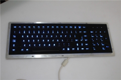 Black Backlight Industrial Metal Keyboard With Numeric Keypad