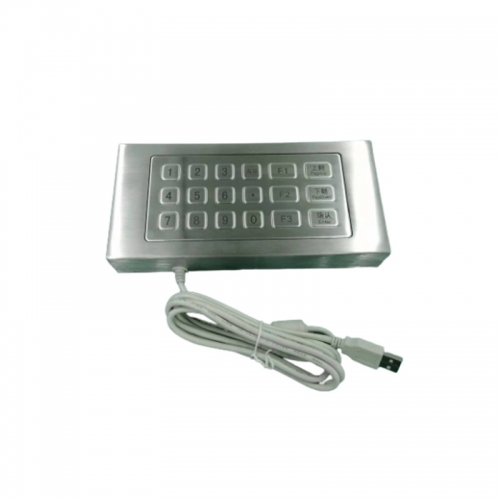 Custom 18 Keys Desktop Rugged Vandal Proof Stainless Steel Metal Keypad
