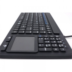 Medical Silicone Keyboard with Touchpad - Industrial IP68 Waterproof keyboard