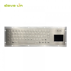 Panel Mount Wasserdichte IP65 Robuste Kiosk Verdrahtete USB PS2 Metall Industrie Tastatur Mit Touchpad