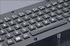 Kiosco touchpad mini teclado usb con teclado táctil teclado industrial teclado con cable con teclado médico trackpad 81 teclas
