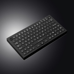 Teclado industrial compacto de silicona médica con puntero de mouse