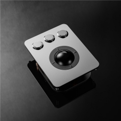 DAVO LIN Trackball-Tastatur aus Edelstahl