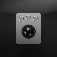 DAVO LIN Trackball-Tastatur aus Edelstahl