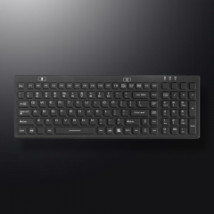 Teclado de tamaño completo del contraluz del silicón médico industrial con el teclado numérico