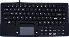 Mini teclado impermeable con teclado de silicona lavable IP68 con panel táctil