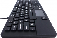 Waterproof Mini Keyboard with Touchpad IP68 Washable Silicone Keyboard