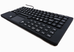 Mini teclado impermeable con teclado de silicona lavable IP68 con panel táctil