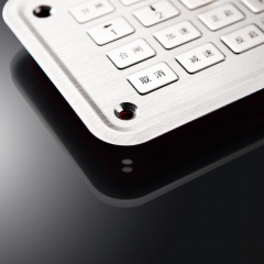 2021 Novo Produto Personalizar Teclado De Metal Desktop De Aço Inoxidável Com Controlador Duplo Joystick