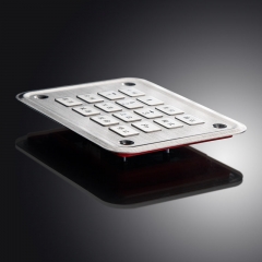 2021 Novo Produto Personalizar Teclado De Metal Desktop De Aço Inoxidável Com Controlador Duplo Joystick