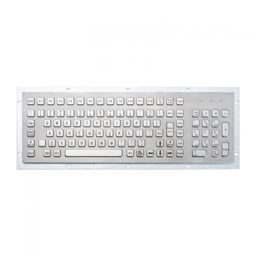 Industrial Metal Kiosk Full Size Keyboard with Numeric Keypad