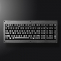 Davo 40 teclas painel traseiro montagem teclado numérico de aço inoxidável industrial metal teclado com luz de fundo