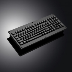 Davo 40 teclas painel traseiro montagem teclado numérico de aço inoxidável industrial metal teclado com luz de fundo