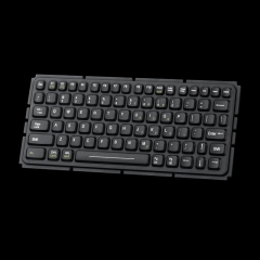 Panel Mount 81 keys IP67 Waterproof Medical Silicone Keyboard With Metal Base