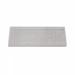 Teclado impermeable médico del silicón inalámbrico de 2,4 GHz para la sala de operaciones del hospital