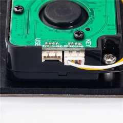 Mini ratón Trackball del metal 25m m del acero inoxidable del soporte del panel con dos botones