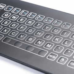 IP66 Waterproof Industrial Metal Medical Grade Ultra-thin Membrane Keyboard With Touchpad