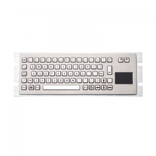 Teclado de metal completo industrial encaixado compacto feito sob encomenda dos teclados pretos 2020 com o touchpad