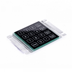 16 Keys Waterproof And Dustproof Induction Keyboard Panel Mount Capacitive Touch Keypad For Parcel Locker Access Control