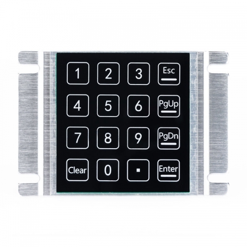 Teclado de inducción impermeable y a prueba de polvo, 16 teclas, montaje en Panel, teclado táctil capacitivo para Control de acceso a casilleros de paquetes