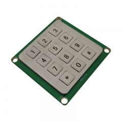 Mini teclado metálico de 12 teclas con conector de 13 pines