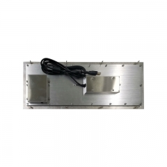 DAVO LINキオスクオートメーションマシン防水破壊者の証拠パネルマウント有線USB産業用金属キーボードトラックボールマウス付き
