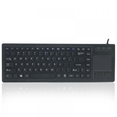 Teclado plástico industrial rugoso de escritorio del nuevo estilo con el panel táctil integrado para la computadora de la PC