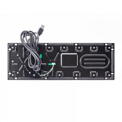 Teclados metálicos industriales resistentes con panel táctil e interfaz USB