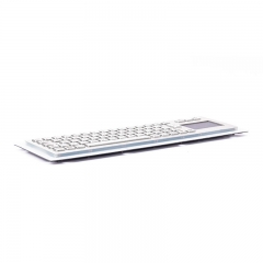 Teclado de aço inoxidável com botão de metal personalizado, teclado industrial com teclado para quiosques de serviços bancários, máquina CNC médica