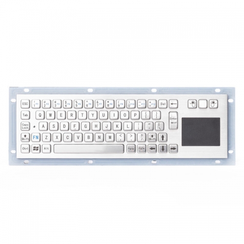 Teclado de aço inoxidável com botão de metal personalizado, teclado industrial com teclado para quiosques de serviços bancários, máquina CNC médica