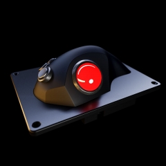 DAVO LIN Trackball-Tastatur aus Edelstahl