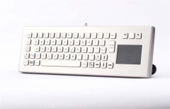 Teclado industrial de escritorio compacto con panel táctil