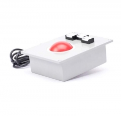 Panel Mount Industrial Embedded 60mm Diameter Trackball With P16LMT2-1ab DECA Reset Button Switch T2 Rectangle