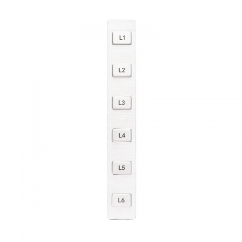 6 Keys Rugged Metal Keypad Matrix Interface