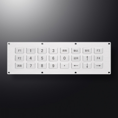 24 Keys Panel Mount Stainless Steel Industrial Metal Keypad