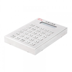 30-Key Stainless Steel Explosion-Proof Calculator with Display Screen