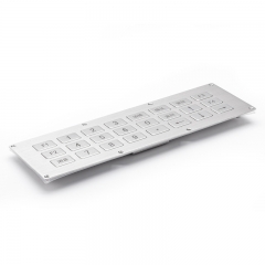 24 Keys Panel Mount Stainless Steel Industrial Metal Keypad