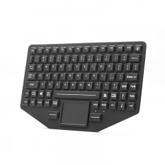 Teclado de caucho de silicona resistente y sellado dinámico IP66 de 89 teclas con panel táctil resistente