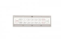 16 Key IP65 Waterproof Metal Keypad Used for Mine Intrinsically Safe Wireless Base Station