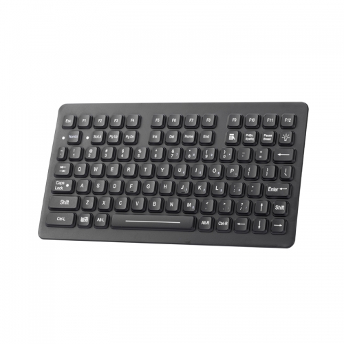 Waterproof and Dustproof Small-Footprint Compact Backlit Industrial Silicone Rubber Keyboard