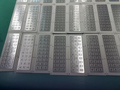 30 keys Rear Panel Mount IP65 Waterproof Stainless Steel Industrial Metal keypad